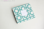 Teal Geometrics Modern Baby Book - Our Story Paper Co.