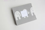 Gray Elephant Modern Baby Book - Our Story Paper Co.