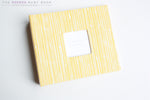 Yellow Lines Modern Baby Book - Our Story Paper Co.