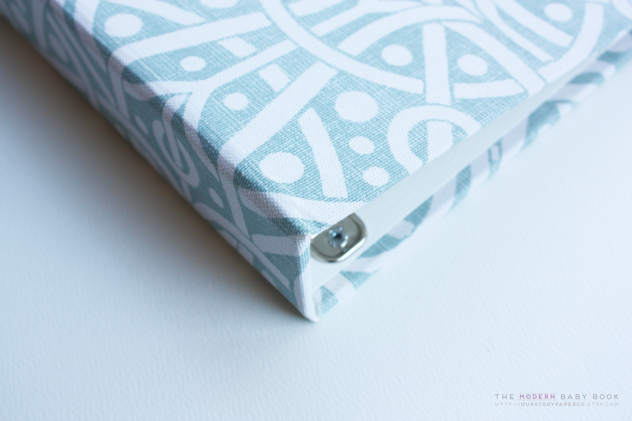 Teal Galaxy Modern Baby Book - Our Story Paper Co.