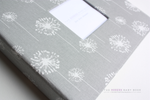 Gray Dandelion Modern Baby Book - Our Story Paper Co.