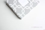 Gray Chainlink Modern Baby Book - Our Story Paper Co.