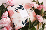 Sparkle Cream Floral Rose Gold Modern Baby Book - Our Story Paper Co.