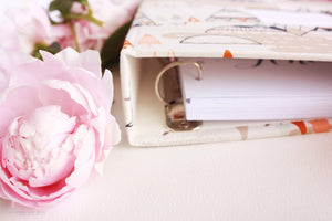 Sparkle Cream Floral Rose Gold Keepsake Album - Our Story Paper Co.