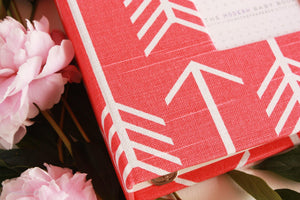 Coral Arrow Modern Baby Book - Our Story Paper Co.