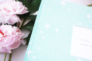 Teal Sparkly Dreams Keepsake Album - Our Story Paper Co.