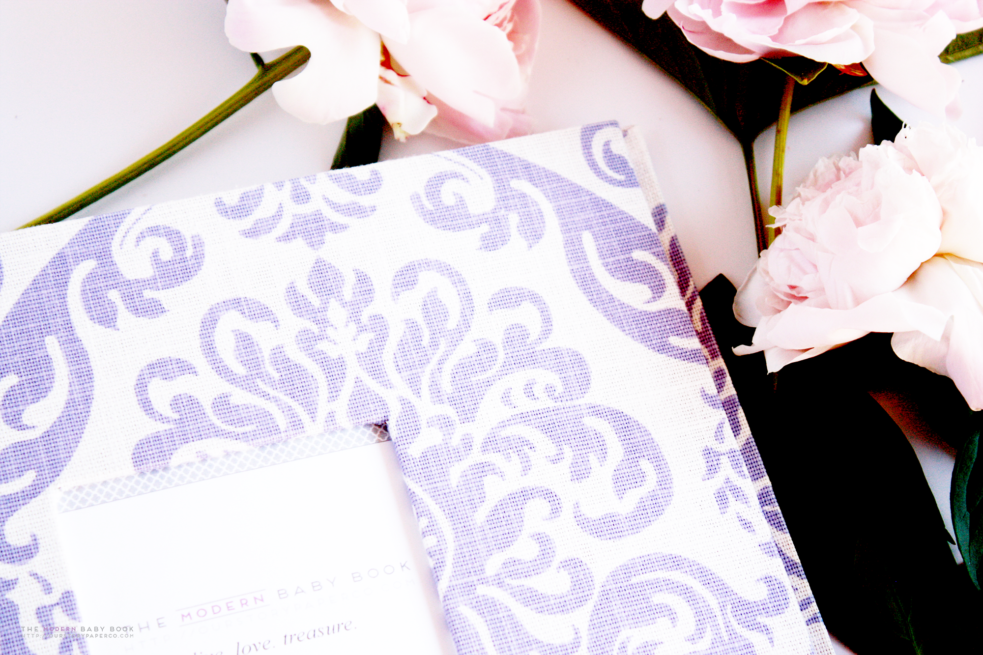 Lavender Damask Keepsake Album - Our Story Paper Co.