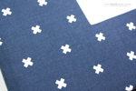 Navy Criss Cross  Modern Baby Book - Our Story Paper Co.