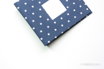 Navy Criss Cross  Modern Baby Book - Our Story Paper Co.