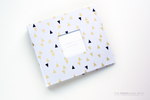 Black and Gold Triangle Modern Baby Book - Our Story Paper Co.