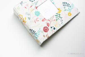 Spring Florals Modern Baby Book - Our Story Paper Co.