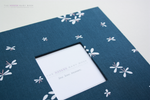 Navy Dragonfly Modern Baby Book - Our Story Paper Co.