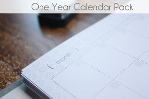 One Year Calendar Pack - Our Story Paper Co.