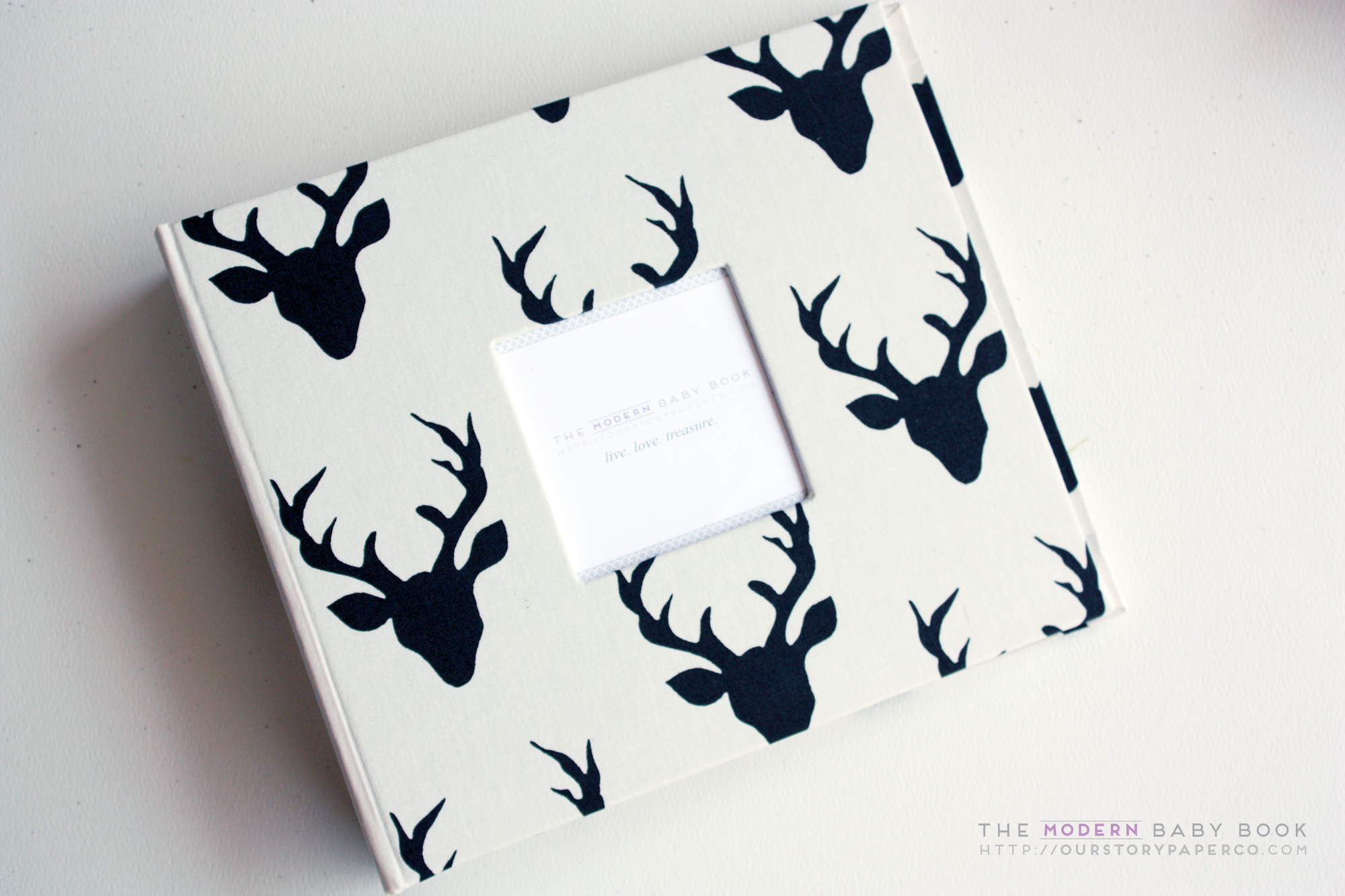 Hello Buck Modern Baby Book - Our Story Paper Co.
