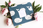 Navy Blue Whale Keepsake Album - Our Story Paper Co.