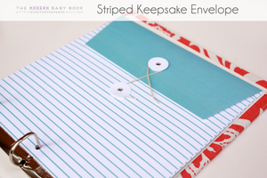 Colored Line on White Background Keepsake Envelopes - Our Story Paper Co.