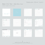 Lavender Blue Polka Dot Modern Baby Book - Our Story Paper Co.