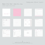 Baby Pink Modern Baby Book - Our Story Paper Co.
