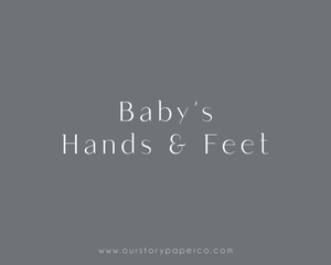 Hands & Feet Pack - Our Story Paper Co.