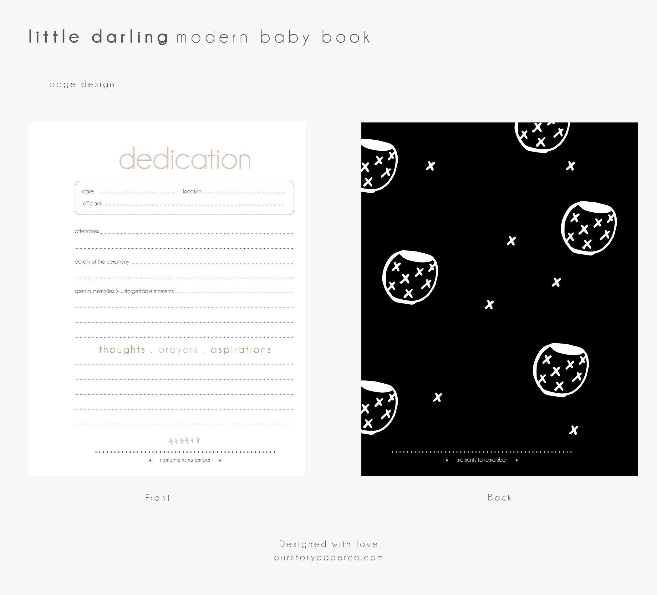 Dedication Project Paper dedication page by Our Story Paper Co. | handmade with love
