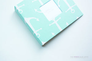 Mint Anchor Modern Baby Book - Our Story Paper Co.