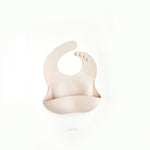 Silicone Feeding Bib in Latte - Our Story Paper Co.