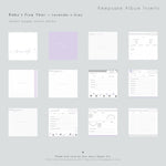 Purple & Lavender Shimmery Ridge Modern Baby Book - Our Story Paper Co.