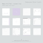 Purple Gray Tibi Modern Baby Book - Our Story Paper Co.