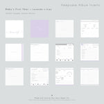 Fuscia Pink Herringbone Modern Baby Book - Our Story Paper Co.