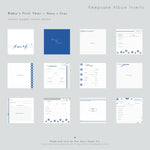 Navy Tibi Modern Baby Book - Our Story Paper Co.