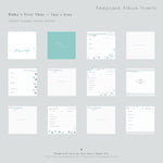 Teal Geometrics Modern Baby Book - Our Story Paper Co.