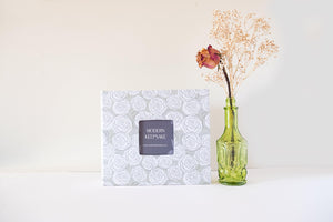 Mint Green Rose Bunch Modern Baby Book - Our Story Paper Co.