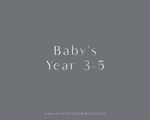 Baby's Year 3 - 5 Pack - Our Story Paper Co.
